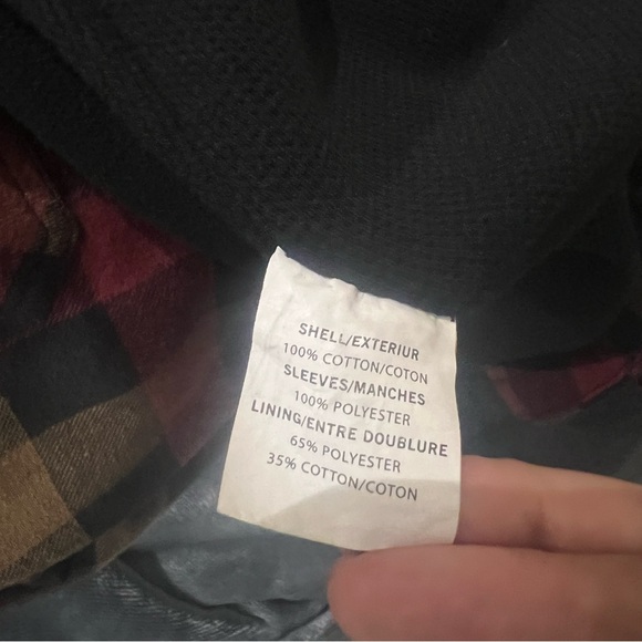 Dickies burgundy and brown flannel plaid jacket - Picture 6 of 6